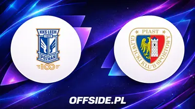 Składy meczowe: Lech Poznań kontra Piast Gliwice