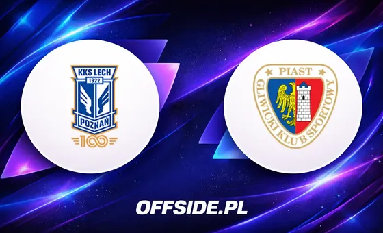 Składy meczowe: Lech Poznań kontra Piast Gliwice