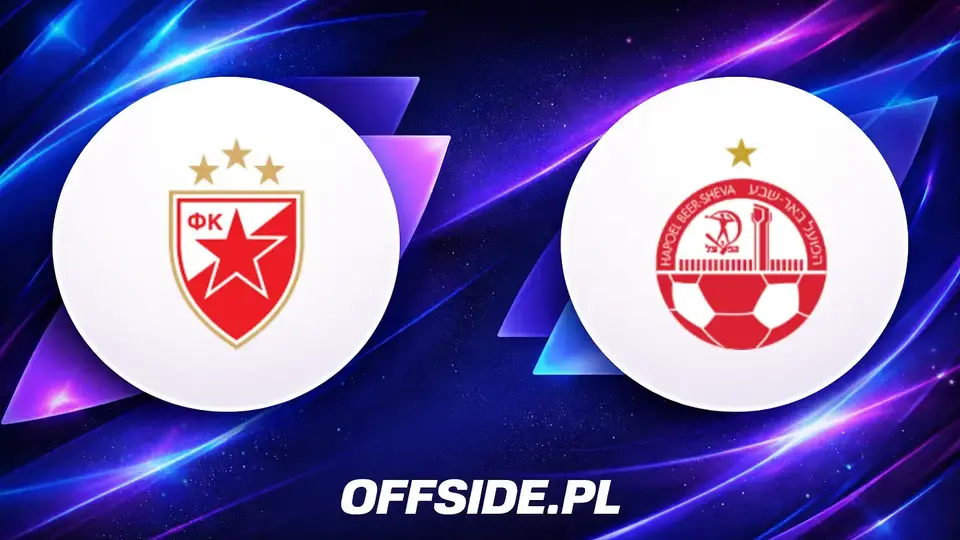 Oficjalne jedenastki Crvena Zvezda kontra Hapoel Beer Sheva
