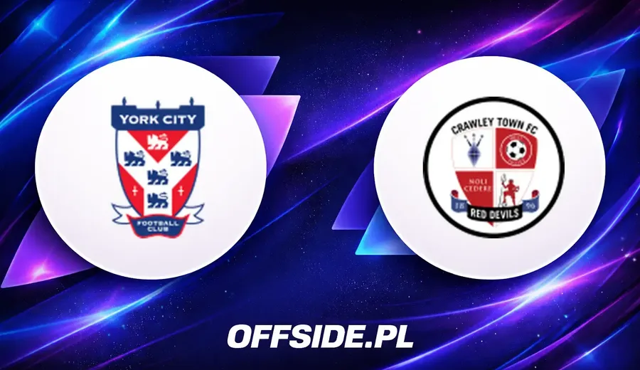Oficjalne składy na starcie York - Crawley Town
