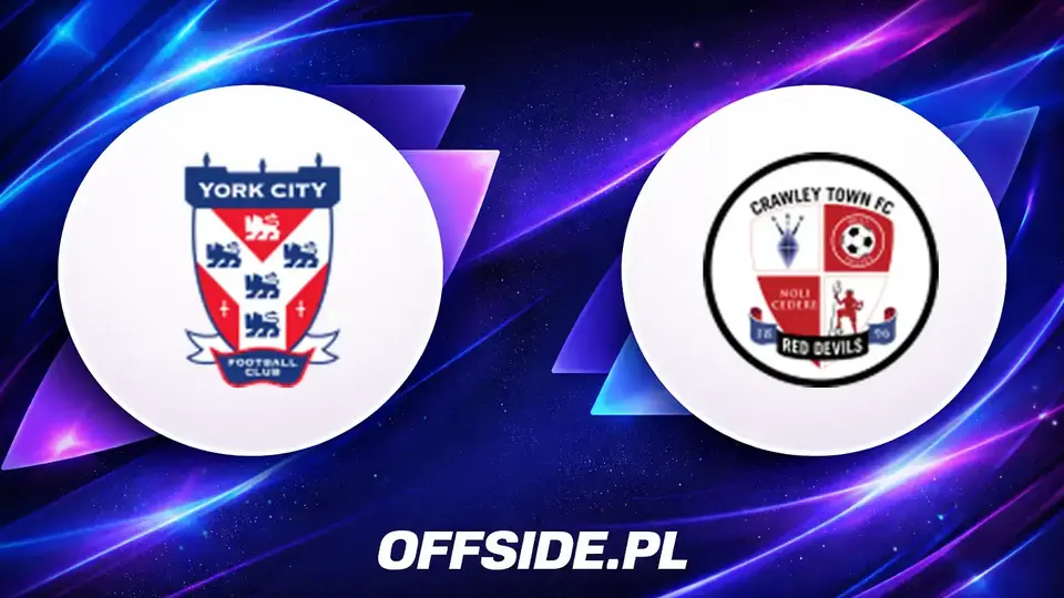 Oficjalne składy na starcie York - Crawley Town